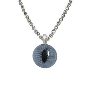Blue Cat Eye Design Necklace